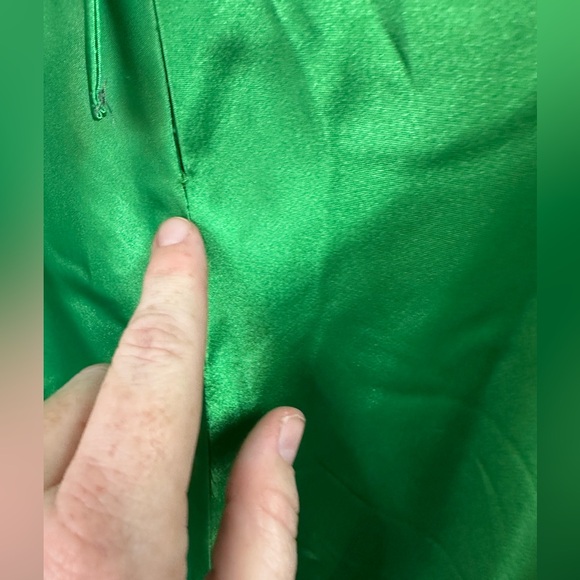 Cache Gorgeous Satin Rhinestones Beaded Sequin 90’s/Y2K Vintage Gown 2 *FLAWS* - Picture 13 of 16